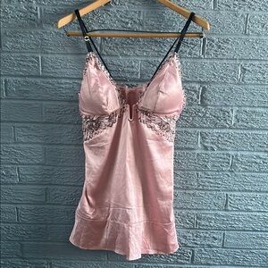 Auden Pink Lace Trim Chemise